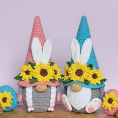 Bunny Gnomes With Sunflower Amigurumi Pattern Amigurumi