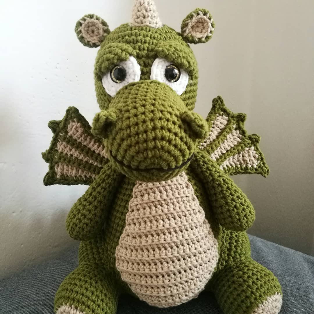 Amigurumi.com - Creations - Drake the Dragon from Unicorns, Dragons and ...