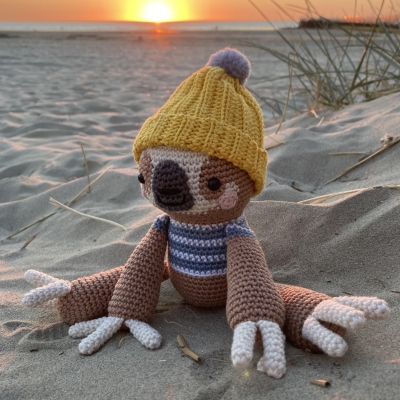 Bradipo pupazzo amigurumi