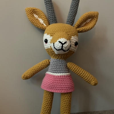 Pica Pau Audrey Gazelle - My Finished Amigurumi Crochet Project