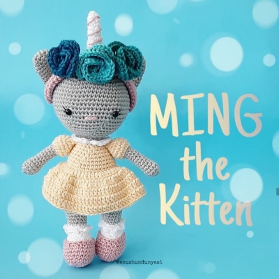 Buy Amigurumi Crochet Pattern Ming the Kitten Cat From Amigurumi