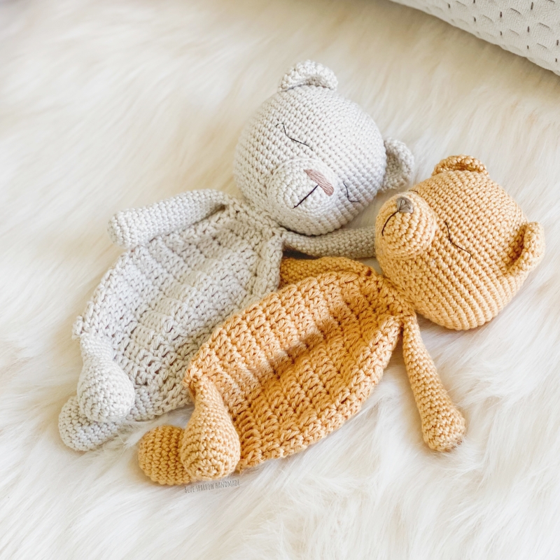 Bear lovey crochet online pattern