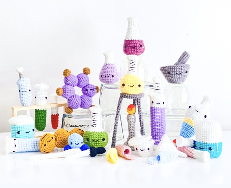 18 Chemistry Set Bundle amigurumi pattern - Amigurumi.com