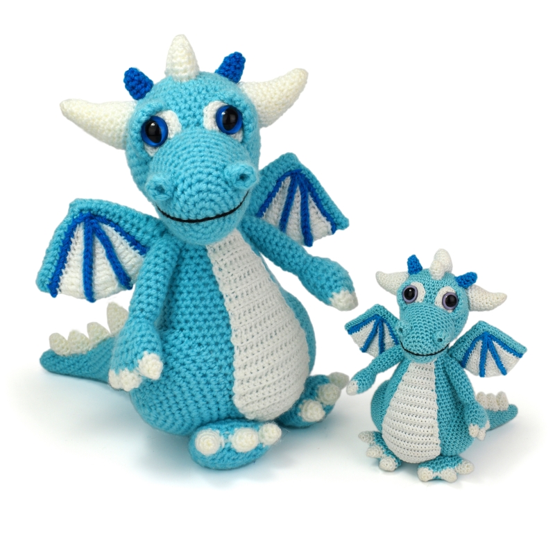 Izzy the Ice Dragon amigurumi pattern - Amigurumi.com