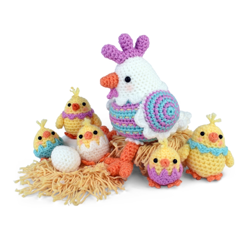 Spring Chicken Family amigurumi pattern - Amigurumi.com