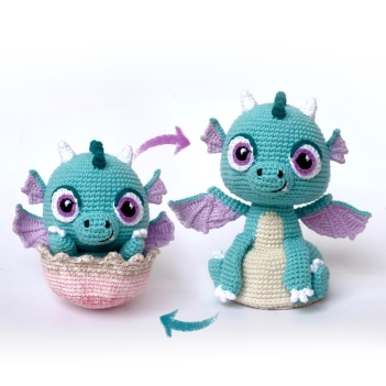 Reversible Baby Dragon amigurumi pattern - Amigurumi.com