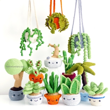 12 Potted Plants Bundle  amigurumi pattern by Knotmonster