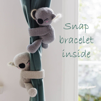 Clingy Koala Snap Bracelet amigurumi pattern - Amigurumi.com