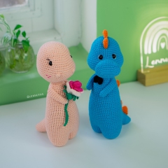 Dinosaur Couple: Jasper n Ruby amigurumi pattern - Amigurumi.com