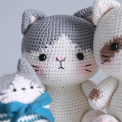 The cat (gray) amigurumi pattern - Amigurumi.com