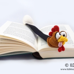 Poultry Paula Bookmark amigurumi by IlDikko