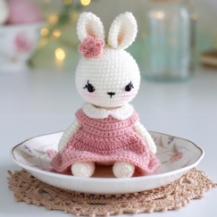 Little bunny in a dress