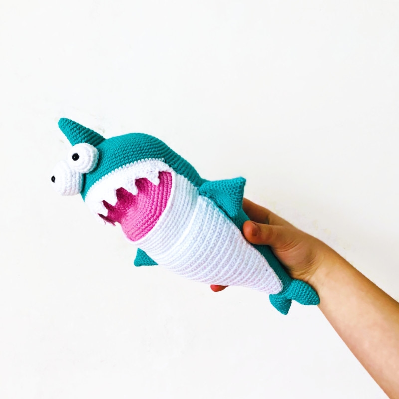 Amigurumi baby shark hot sale