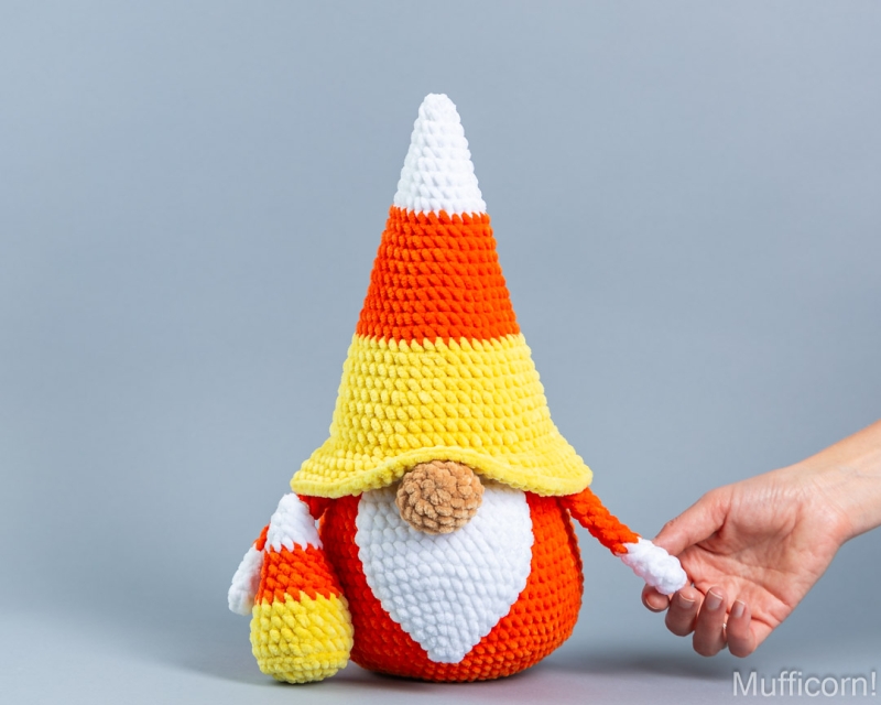 Easy Plush Candy Corn Amigurumi: Free Crochet Pattern