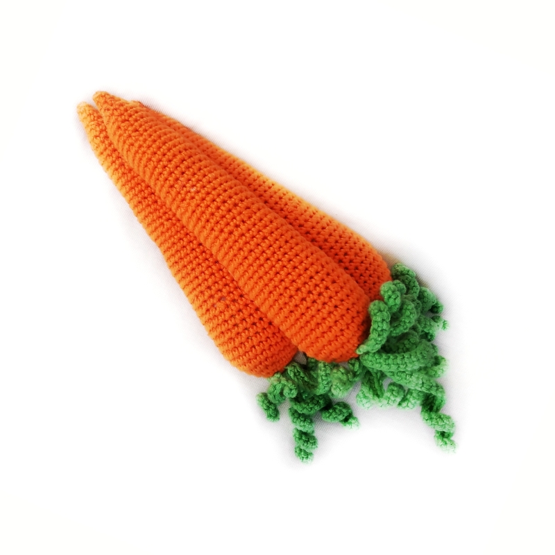 Carrot Play food vegetable amigurumi pattern