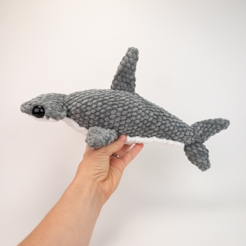 Hector the Plush Hammerhead Shark amigurumi pattern - Amigurumi.com