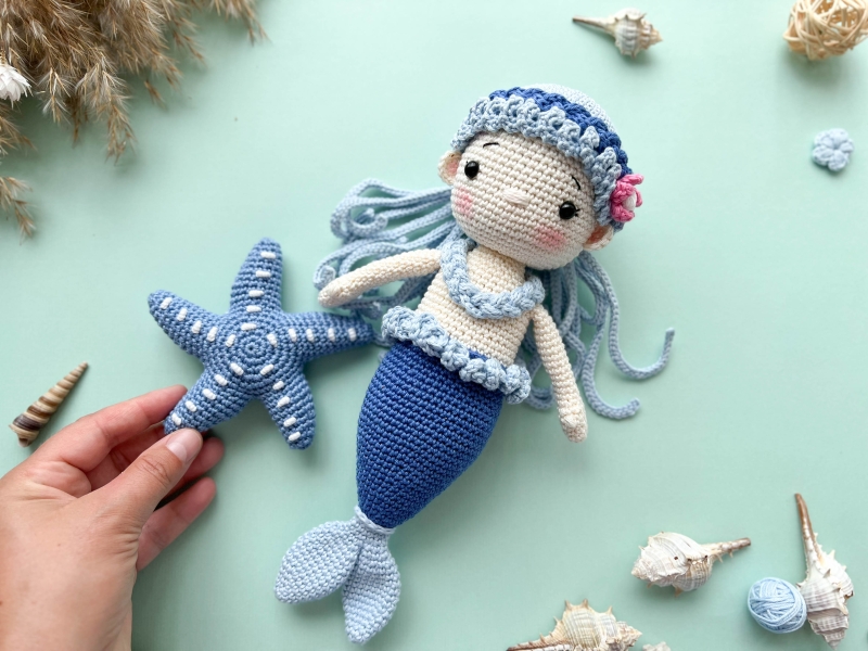 Crochet Mermaid amigurumi pattern