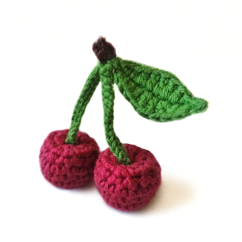 amigurumi keychain cherry keychain making 