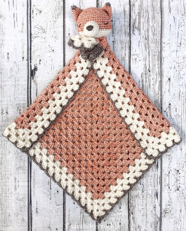 Crochet fox best sale lovey pattern free