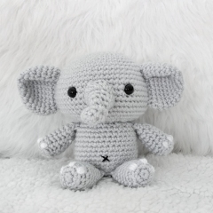 Ellie the Snuggle Elephant  amigurumi by AmiAmore