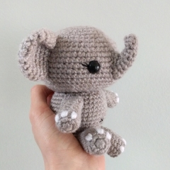 Ellie the Snuggle Elephant  amigurumi pattern by AmiAmore
