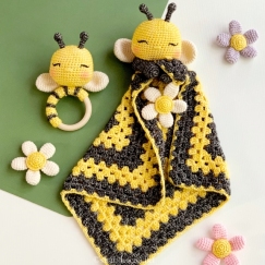 Honey the Bee Lovey and Rattle