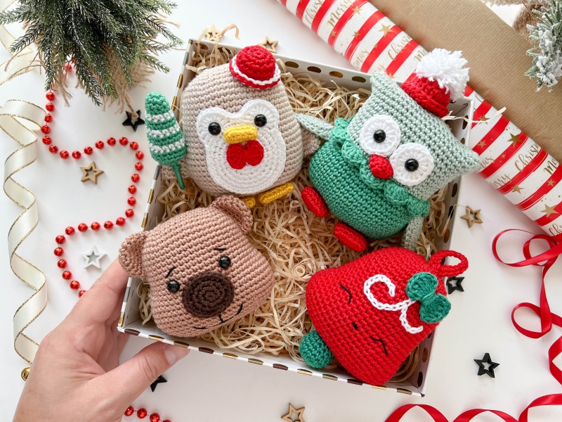 Christmas Crochet Set Christmas Decoration Making Set Christmas