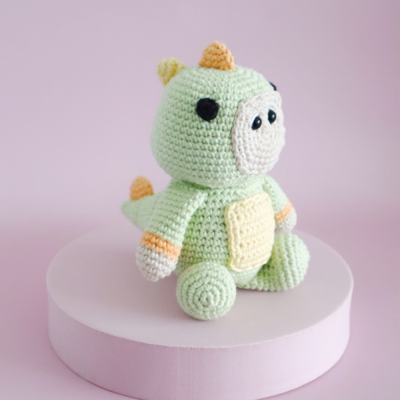 Dino Boy in costume amigurumi pattern