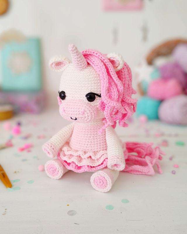 Ballerina Baby Unicorn amigurumi pattern 