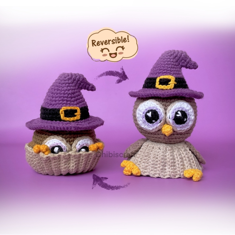 Reversible Halloween Cupcakes Amigurumi Pattern