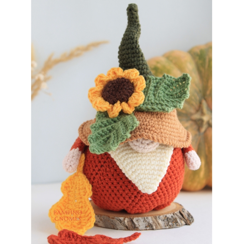 Crochet Pumpkin Gnome pattern amigurumi pattern