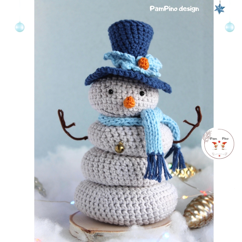 Mete Snowman Crochet Snowman amigurumi pattern - Amigurumi.com