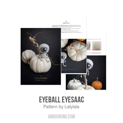Patron au crochet d'Halloween . Boule d'oeil Eyesaac – Lalylala Amigurumi