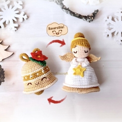 Reversible Christmas Angel and Bell