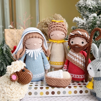 The Craftygenesindonesia Crochet Nativity Set kerststal Haakpatroon Modèle  Crèche Au Crochet Pesebre De Ganchillo Presepe a Uncinetto 