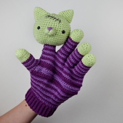 Halloween Zombie Kitten Hand Puppet