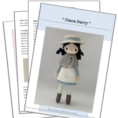 Diana Barry (Anne of Green Gables) amigurumi pattern - Amigurumi