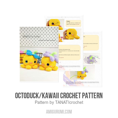 OctoDuck/kawaii crochet pattern amigurumi pattern 