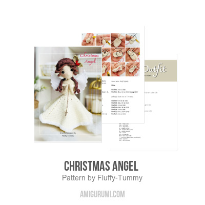 Christmas angel amigurumi pattern