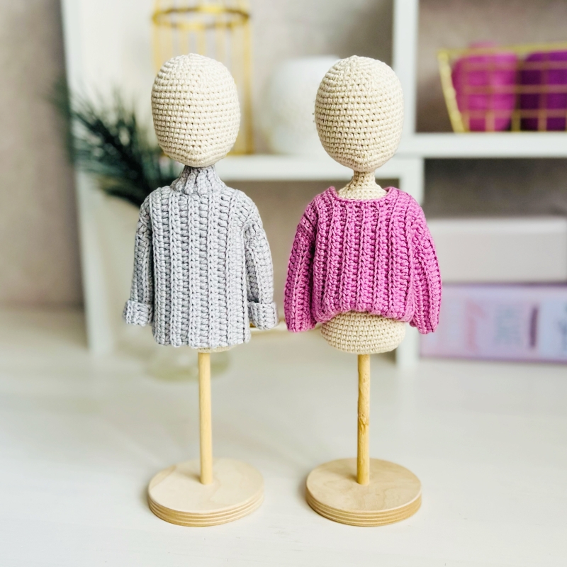 Basic sweaters amigurumi pattern