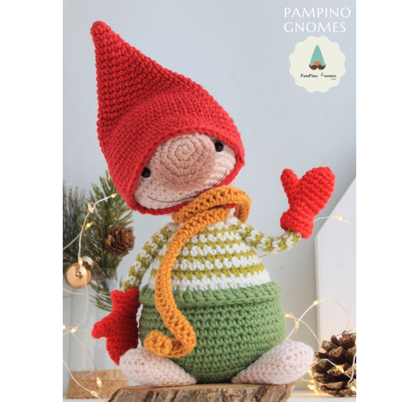 Holiday Elf crochet gnome amigurumi pattern - Amigurumi.com