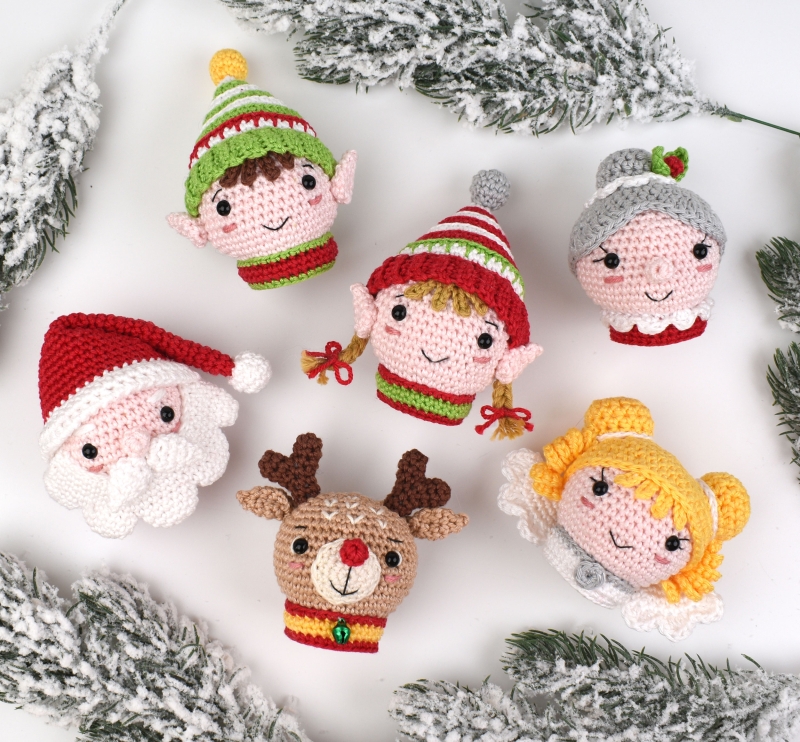 Baubleheads - Christmas Characters amigurumi pattern - Amigurumi.com