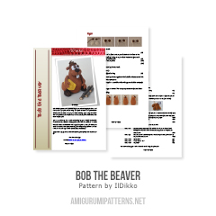 Bob the beaver amigurumi pattern by IlDikko
