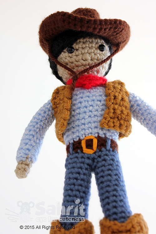 Cory the cowboy amigurumi pattern