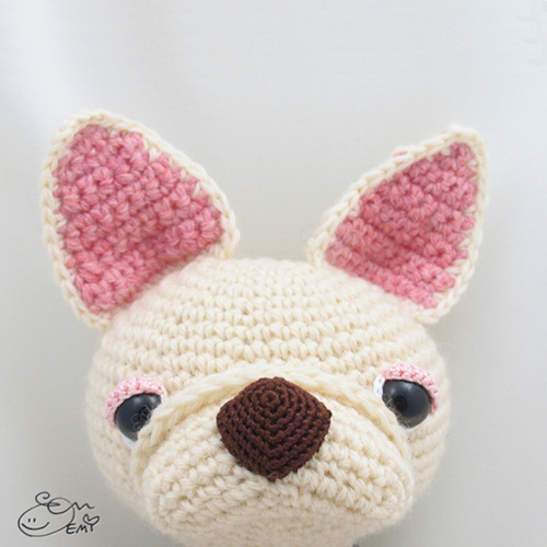 Crepe the French Bulldog amigurumi pattern