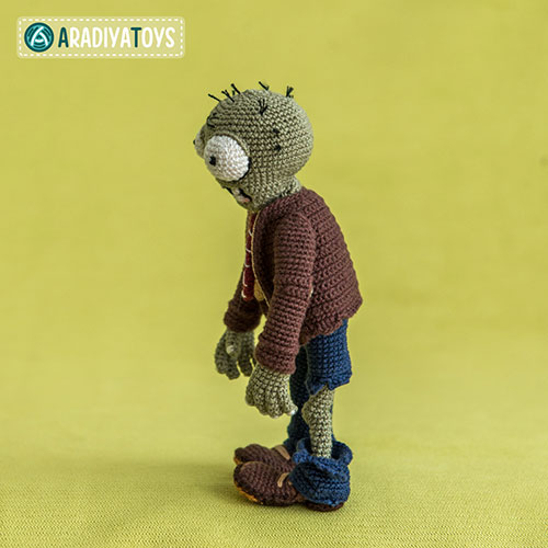 Zombie - Plants vs. Zombies amigurumi pattern 