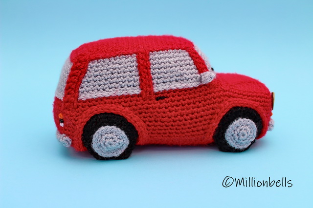 Classic Mini Cooper (inspired) Amigurumi Toy Car amigurumi pattern ...