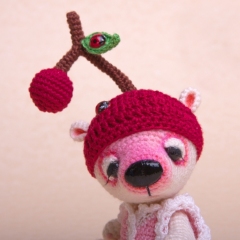 Cherry the Miniature Bear  amigurumi by Ds_mouse