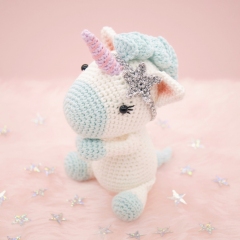Aurora the Unicorn amigurumi pattern by LittleAquaGirl