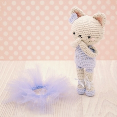 Sylvie the Ballerina Cat amigurumi pattern by LittleAquaGirl